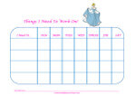 disney princess behavior chart
